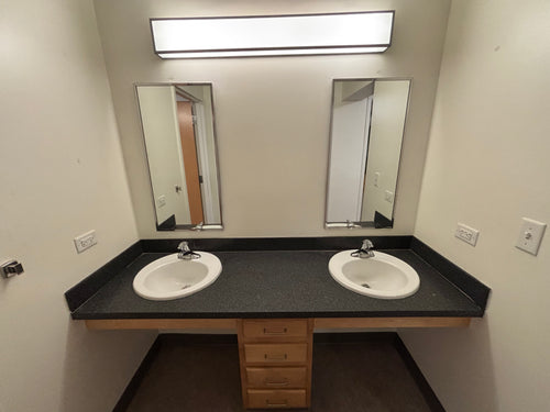 Alumni Residence Hall Room & Bathroom